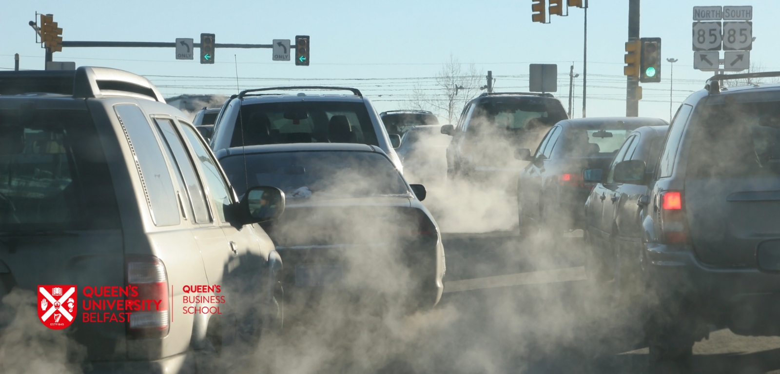 lots of cars and fumes